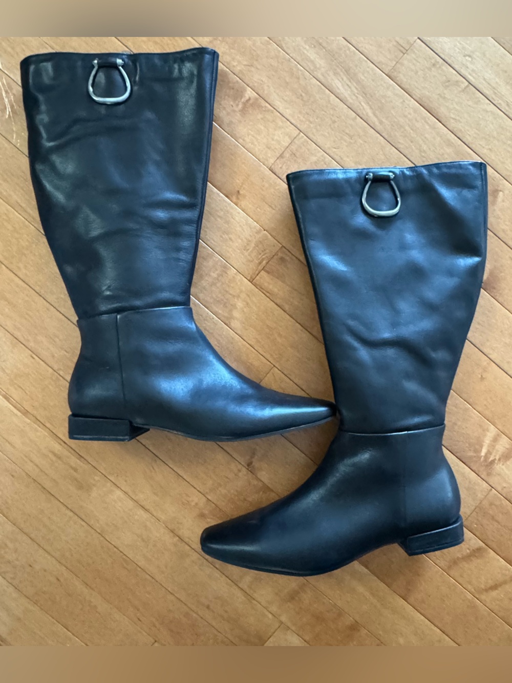 NATURALIZER Size 10.5 - Wide Calf Tall Black Leather Women’s Boots